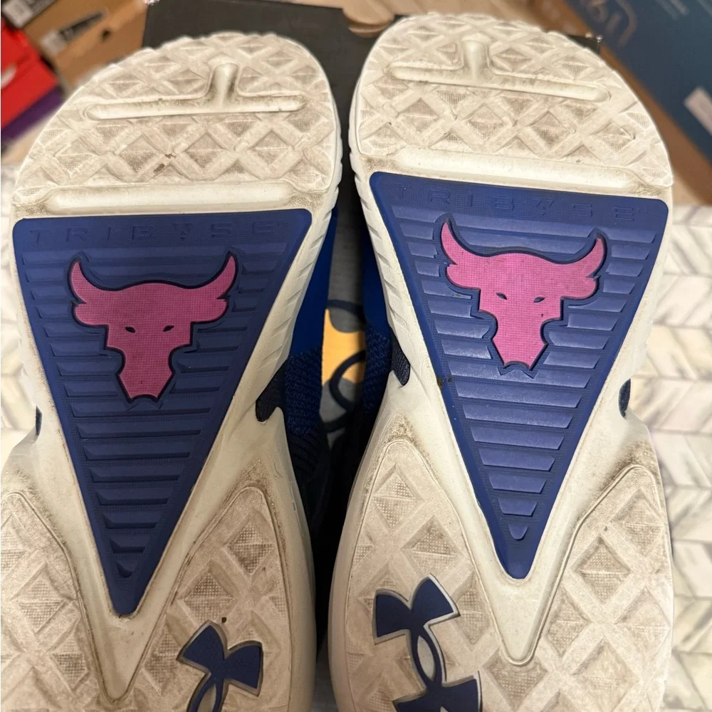 Under Armour Project Rock Navy Sneakers - Picture 5 of 5